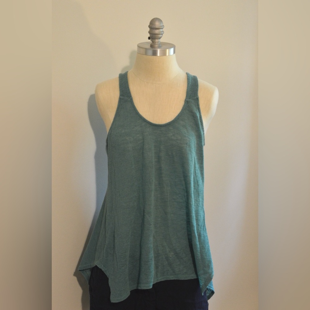Prana Women's Knit Teal Sleeveless Top, Size Medium